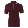 Classic Contrast Polo Maroon